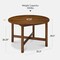 Best Choice Products 47In Round Solid Wood Dining Table, Modern Farmhouse Table For 4, Space Saving, Easy Assembly
